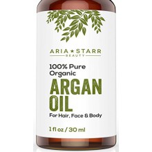 Aria Starr belleza orgánicos aceite de argán para el pelo, la piel, la cara, las uñas, las cutículas y Barba - Mejor 100% puro m