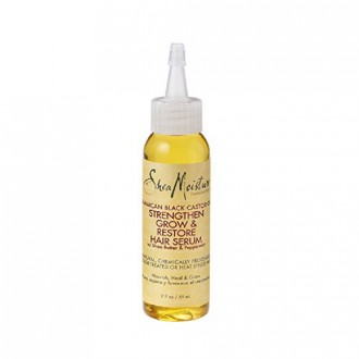 SheaMoisture Jamaican Noir Castor Oil Renforcer, grandir et restauration Sérum cheveux, 2 Ounce