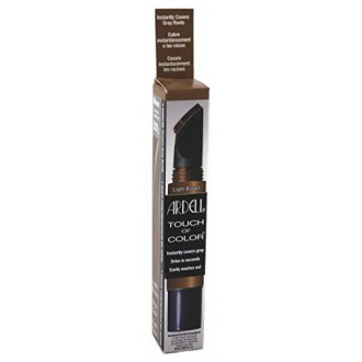 Ardell Touch Of Color Instant Gray Root Cover Applicator Brush - Light Brown by American International