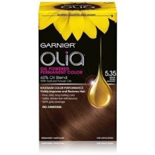 Garnier Olia Huile Propulsé permanent Couleur des cheveux 5,35 moyen doré Acajou 2-Pack