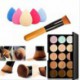 Mefeir 15 colores profesional del maquillaje del camuflaje de la gama de colores de cara del contorno Contorno Kit + Cabeza obli