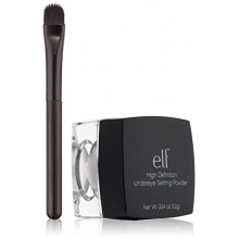 e.l.f. HD Undereye Concealer Setting Powder with Brush, Sheer, 0.04 Ounce