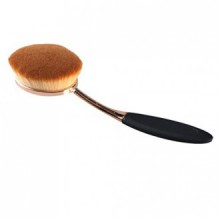 EVERMARKET Big Oval Brush Liquid Cream Foundation Poudre Contour Blush (Gold)