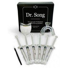 Dents Dr Chanson Accueil trousse professionnelle de blanchiment 44% de peroxyde de carbamide 6 XL Seringues avec la lumière, Pla