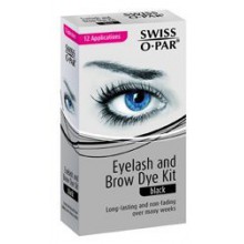 Swiss O Par Eyelash & Brow Dye Tint Color Kit BLACK