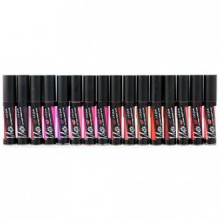 LA Girl Flat Finish Pigment Matte Lip Gloss, Set of 16 Color