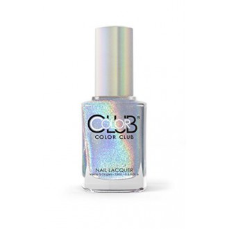 Las tonalidades del color del club Halographic esmalte de uñas, multicolores, Arpa en ella, 0,5 onza