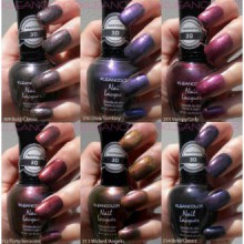 NEW KLEANCOLOR 3D DUOCHROME NAIL POLISH LOT OF 6 LACQUER THE CHROMATIC ERA KNP17 + FREE EARRING by Kleancolor