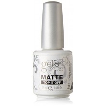 Gelish Tremper Matte Top It Off Sealer Gel Vernis à ongles, 0,5 Ounce