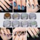 NICOLE DIARY 8 Pcs / set Shinning Mirror Nail Glitter Powder Nail Art Chrome Pigment magnifiques Glitters