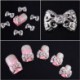 350buy 10x Silver 3D Carve Alloy Rhinestones Bow Tie Nail Art DIY Decorations