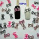 TOOGOO (R) Nail Art 3d 50 Mix PRINT BOW / RHINESTONE Nails, Cellphones