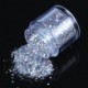 ECBASKET 1 Jar Hottest Nail Hexagon Shinning Silver Glitter Poudre Glitter Slices