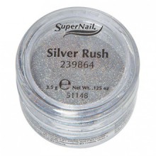 Supernail Glitter, Silver Rush, 0.125 Ounce