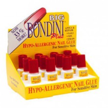 Big Bondini Plus Tous But hypoallergénique Nail Glue 0,14 oz 12 Bottle Display