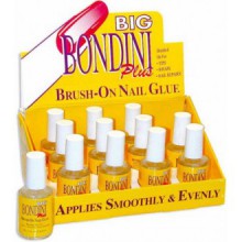 12 Bottle Afficher Big Bondini Plus Tous But Pinceau Nail Glue Adhésif 0,5 oz