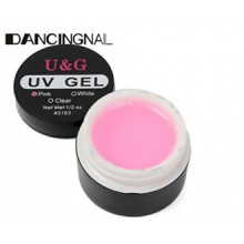 Color:Pink ,Nail Art 3 Colors UV Gel Extension Builder Glue White Pink Clear Manicure by GokuStore