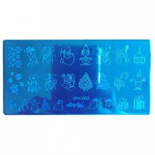 Nail Art! AMA (TM) de Noël bricolage Nail Art Stamp estamper image Plaques Manicure Template (C)