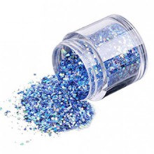 AMA(TM) 10g/Box Colorful Nail Glitter Powder Shinning Nail Mirror Powder Makeup Art DIY Chrome Pigment (Blue)