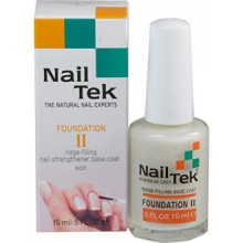 Nailtek Foundation No.2 Ridge-Filling Nail Strengthener Base Coat, 0.5 Fluid Ounce