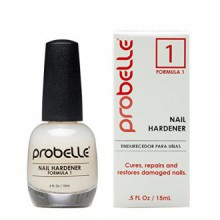 Probelle Nail Hardener Formula 1 - Cures, Repairs and Restores thin, cracked, and peeling nails in weeks