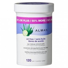 Almay Oil Free Eye Makeup Remover Pads, 120 Count