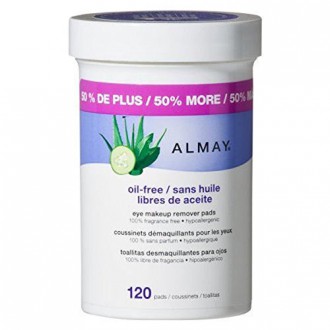 Almay Oil Free Eye Makeup Remover Pads, 120 Count
