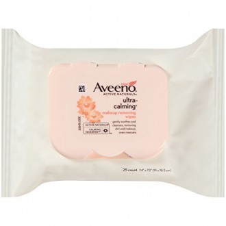 Aveeno Ultra-Calming Makeup Removing Wipes, 25 Count