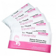 La Fresh Makeup Remover Cleansing Travel Wipes - Natural, Waterproof, Facial Towelettes With Vitamin E - Individually
