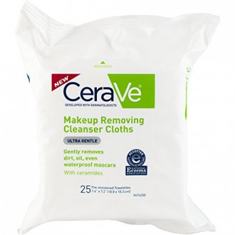 Maquillage CeraVe Retrait Cleanser Chiffons, 25 Count