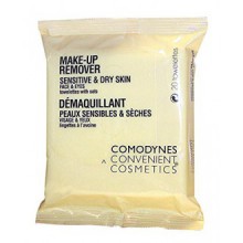 Comodynes démaquillant Serviettes pour le visage et les yeux, l'avoine (peaux sensibles et sèches) - 20 ch