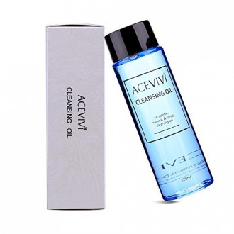 ACEVIVI Natural Facial Cleansing Oil Anti-Aging Huile Démaquillante profonde Utile démaquillante pour les yeux 5.3 Fluide Onces-