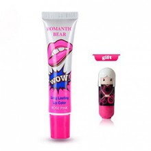Norbi Women Easy Peel Off Long Lasting Makeup Lip Gloss Lipstick (Rose Red)