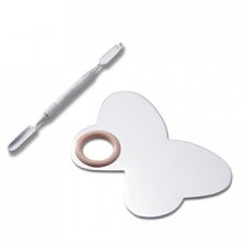 Your Choice Fashion Stainless Steel Butterfly Shape Makeup Palette Spatula Very Handy Makeup Nail-art Manicure Artist Tool