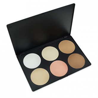 Cosmetics Professional 6 Colors Contour Face Power Foundation Makeup Palette