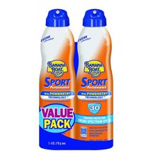 Banana Boat Ultra Mist Sport Performance Broad Spectrum Sun Care Sunscreen Spray - Twin Pack - SPF 30, 6 oz