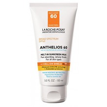La Roche-Posay Anthelios 60 se derrite en la protección solar de la leche para cara y cuerpo, resistente al agua con SPF 60, 5 F