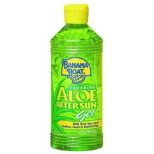 Banana Boat Aloe Vera Sun Burn Relief Sun Care After Sun Gel - 16 Ounce (Pack of 3)