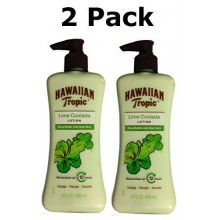 Hawaiian Tropic cal Coolada Loción con Manteca de Karité y Aloe Vera, 8 onzas (paquete de 2)