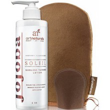 Art Naturals Autobronzant Bronzage Set w / Mitt 8oz- Crée un assemblable Bronze &amp; Golden Tan w / Chaque application