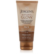 Jergens Natural Glow aspecto sano Daily Facial Humectante para el medio a Tan SPF, 2 onza