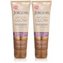 Jergens Natural Glow - 3 jours pour Glow Hydratant Medium Skin Tan, 4 Ounce (Pack de 2)
