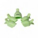 Sannysis 5PC Toenail Nail Art Soak Off Cap Clip UV Gel Polish Remover Wrap Tool Plastic (Green)