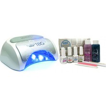 Gelish Harmony 18G Gel Led Nail Polish Curing Manicure Light Lamp with Basix Kit