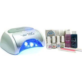 Armonía Gelish 18G del clavo del gel polaco Led de luz de lámpara de curado de manicura con el Kit Basix