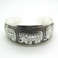 argent JETTINGBUY Totem Bangle tibétain, Style 2