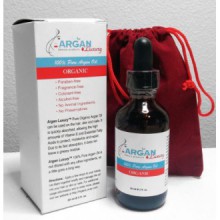 Aceite de argán de argán de lujo - Pura, orgánico, prensado en frío - Smooth para el cabello dócil, suave húmedo de la cara y de