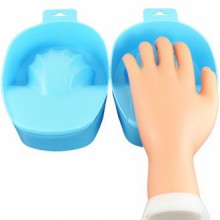 Beauties Factory 2x Blue Nail Art Soak Bowl Manicure Soak-Off Hand Spa Use
