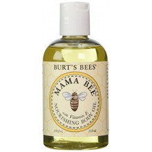 Les abeilles de Burt Mama Body Oil Bee avec la vitamine E, des bouteilles de 4 onces (Pack de 2)