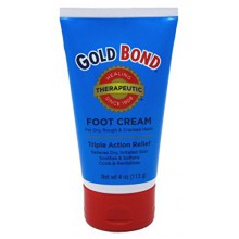 Gold Bond Foot Cream Triple Action Relief 4oz (Pack of 3)